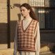 GOFAR hooked sweater vest ຂອງແມ່ຍິງ vest retro ພາຍໃນ knitted ຄໍ V ເທິງ 32576