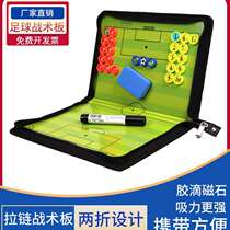 Football Tactical Board Backboard Coach Teaching Board Folding Tactical Magnet Tactical Pitch High-end Special Ball 58408 Industry Demonstration