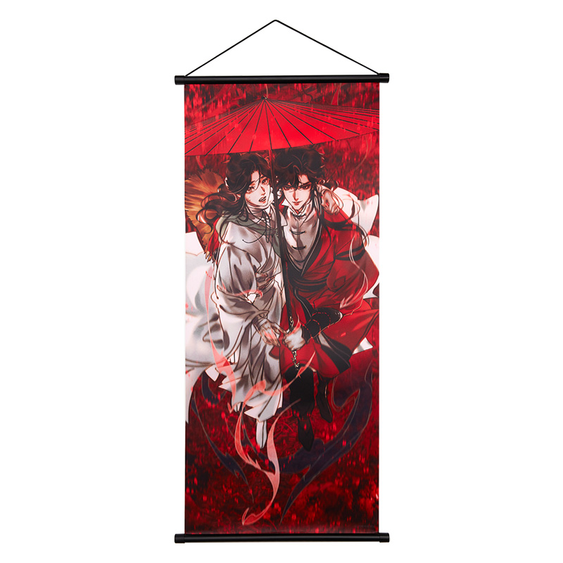 Red Umbrellasouth Diffuse agency Genuine   Cartoon Edition 《 Blessing from heaven " periphery Hang a picture poster Thank you Saburo Red umbrella / goods in stock