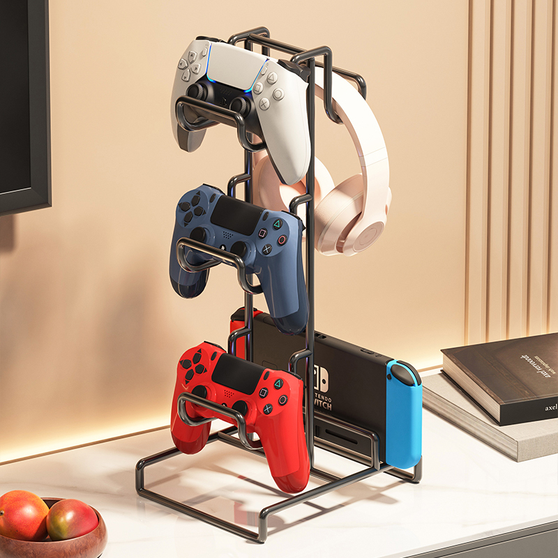 Game Controller Stand, Headphone Wireless Desktop Organizer, Creative Dormitory Essentials, Storage Rack, Universal for Multiple Models, Desk, Study Table, College Student Back-To-School Organization