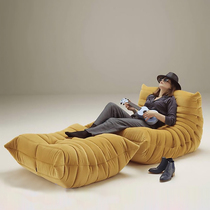 Fur Caterpillar Sloth Couch Togo Washed Latex Cotton Suede Leather Cloth Art Single Double Chair Set Up For Writing Space Chair