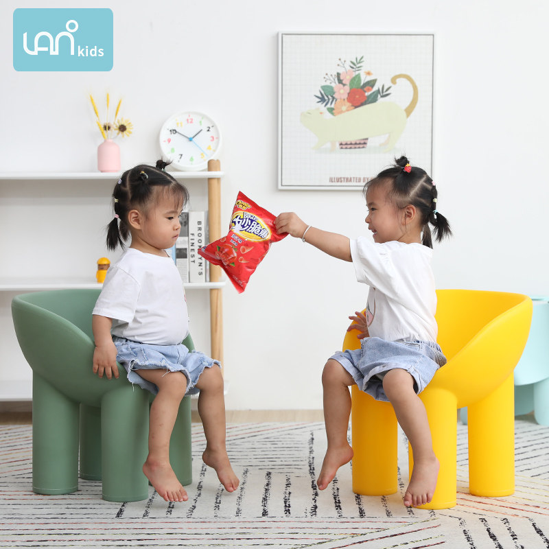 Home children's backrest sofa chair early education kindergarten training class cartoon toy bench boys and girls learning chair