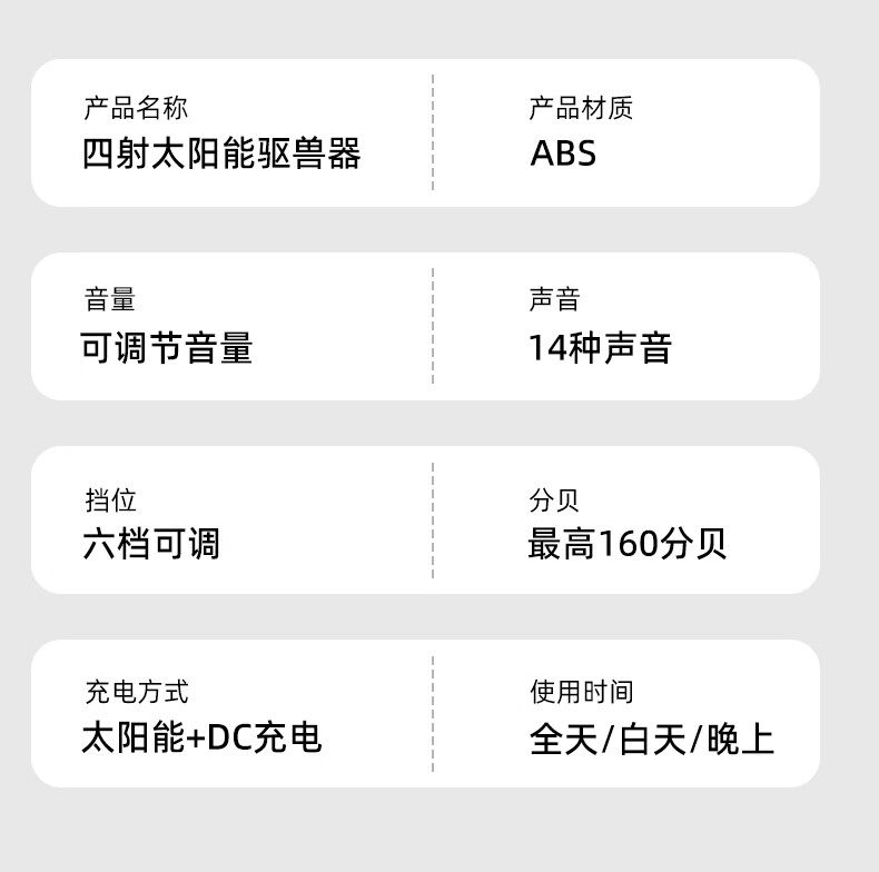 строб 吓野猪神器太阳能驱赶野猪喇叭户外警报器2025年新款驱獾子驱兽灯