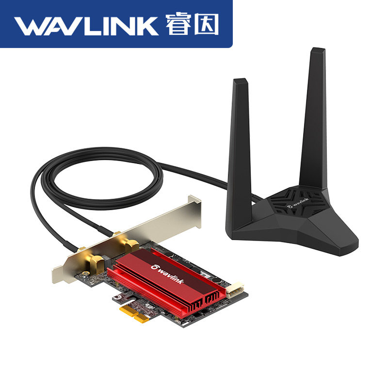 Сетевой адаптер Wavlink Intel AX210 WiFi 6E фиксированная антенна
