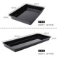 Black thickened pork plate tray freezer display plate cold fresh meat display can put fresh chilled deli plate