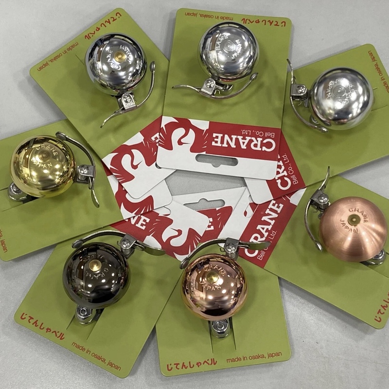 Japanese Crane Crane Mini Suzu Bicycle Retro Mini Bell Die-Cast Steel Ring Loud Bicycle Bell