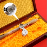 雪峰斋 Set Gift Box Ritter Одинокая сингл Qinyuan Spring Micro -Micro -Carbing Book Pure Wolf Fighting Pen Gift Руководство подарки профессиональная каллиграфия Профессиональная каллиграфия Профессиональный