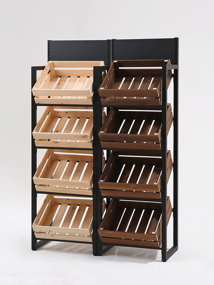 Fruit shop shelf vegetable shelf display cabinet rack wine rack cake cabinet fresh supermarket fruit and vegetable multi-layer rack