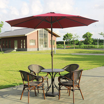 Outdoor tables and chairs courtyard outdoor milk tea shop cafe open-air garden waterproof sunscreen restaurant carbon steel tables and chairs