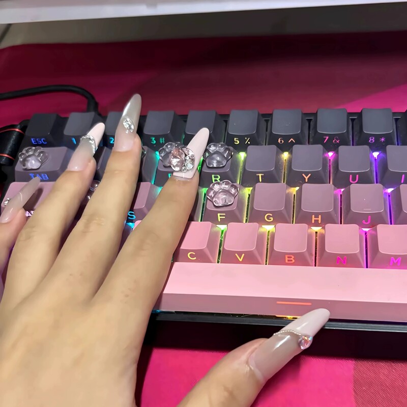 Transparent Raised Button Stickers DIY Height-Increasing Gaming Nail Art Keyboard Stickers Transparent Raised Button Stickers DIY Height-Increasing Gaming Nail Art Keyboard Stickers