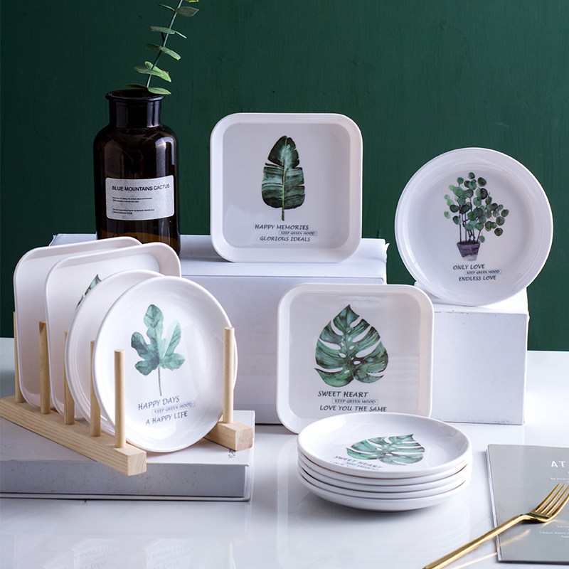 Bone plate Melamine plastic snack spit bone plate plate Household small dining table European simple creative garbage meal plate