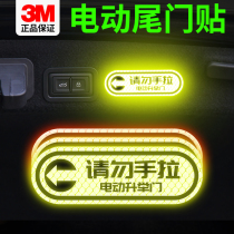 3M Diamond class car reflective sticker electric lift door do not hand in hand safety warning scratch cover creative stickers