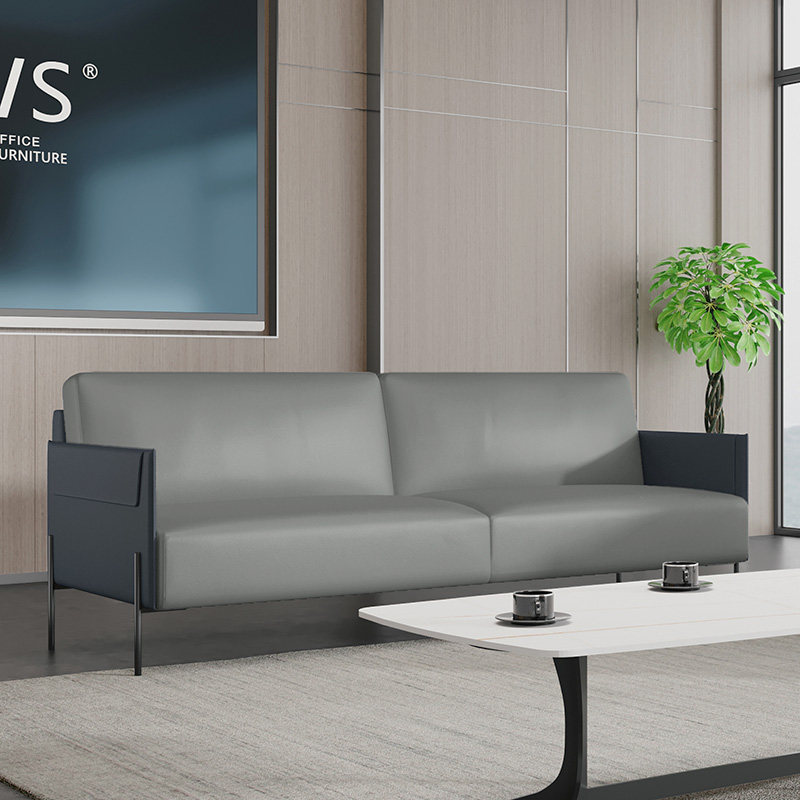 St. Ode Office Sofa Meeting Guest Business Sipi Sofa Combination Single Three-seat Simple Coffee Table Slate