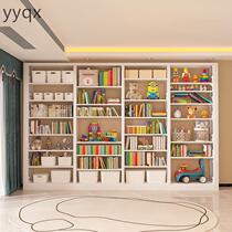 m home steel bookshelf floor-standing bookcase childrens bookshelf library study iron modern simple storage rack