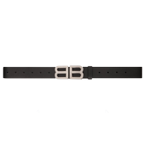 BALENCIAGA BB HOURGLASS mens cow leather belt