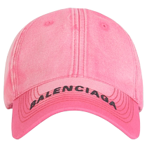 (Exclusive interest-free) BALENCIAGA womens logo embroidered casual baseball cap