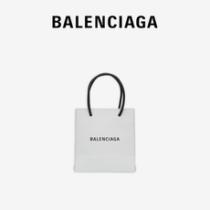 Сумка balenciaga巴黎世家shopping女士粒面压纹皮革超小号托特包