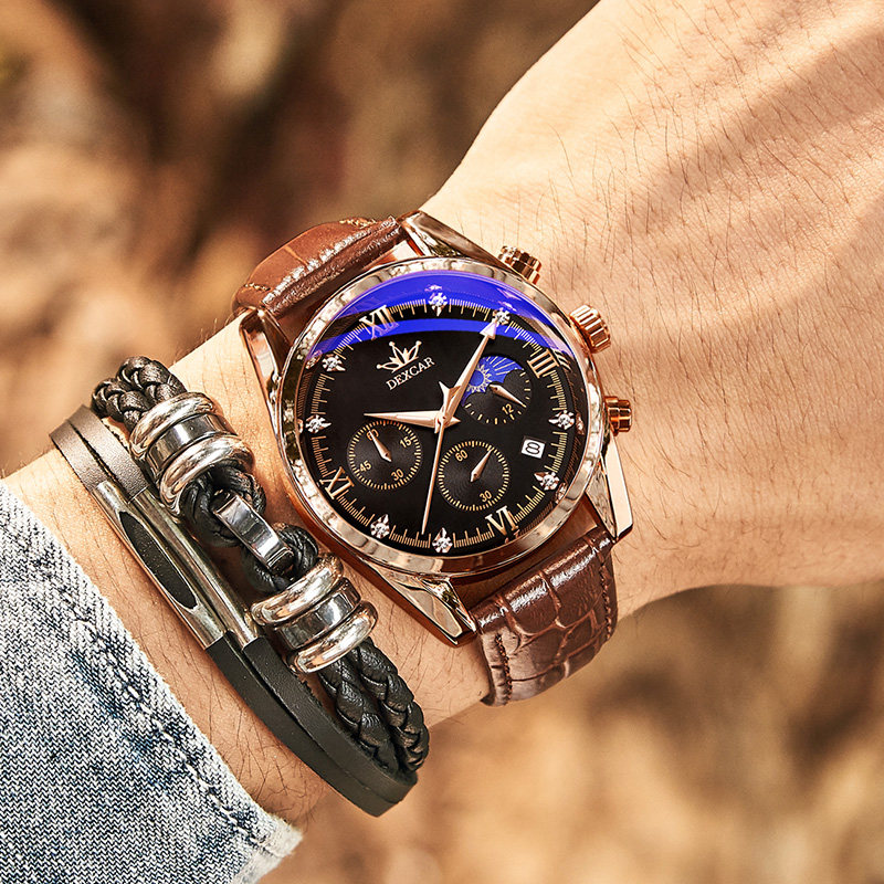 Men's watches Men's meter Automatic Waterproof Student Trends Fashion 2021 New Cards Quartz Watches