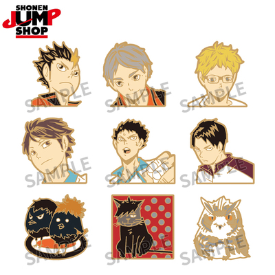 taobao agent SHONEN JUMP Shop official volleyball juvenile metal brooch badge second genuine peripheral and Sichuan