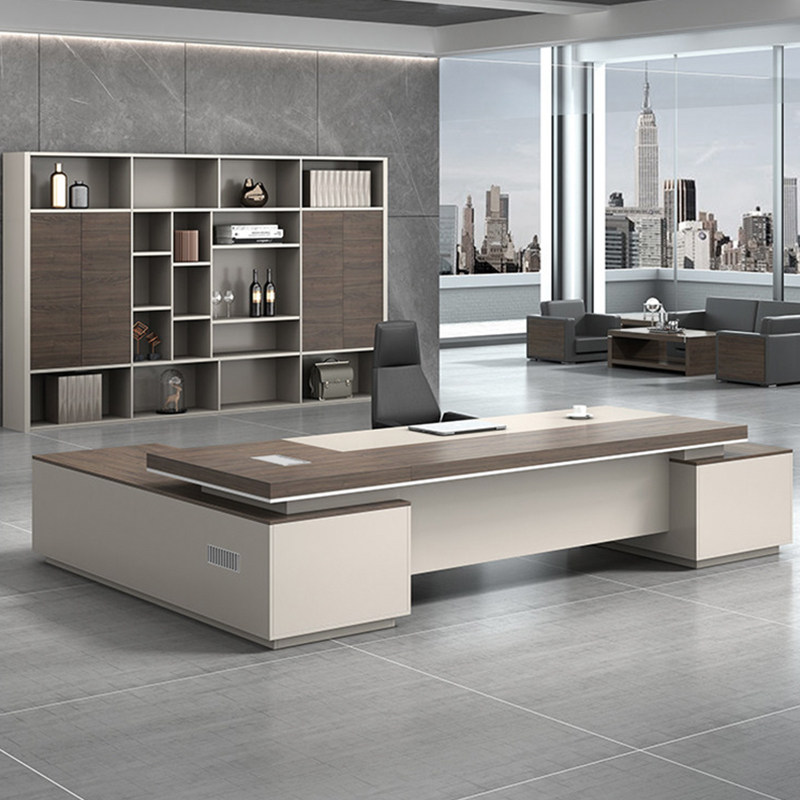Boss desk desk simple modern executive desk office furniture president supervisor desk manager desk and chair combination
