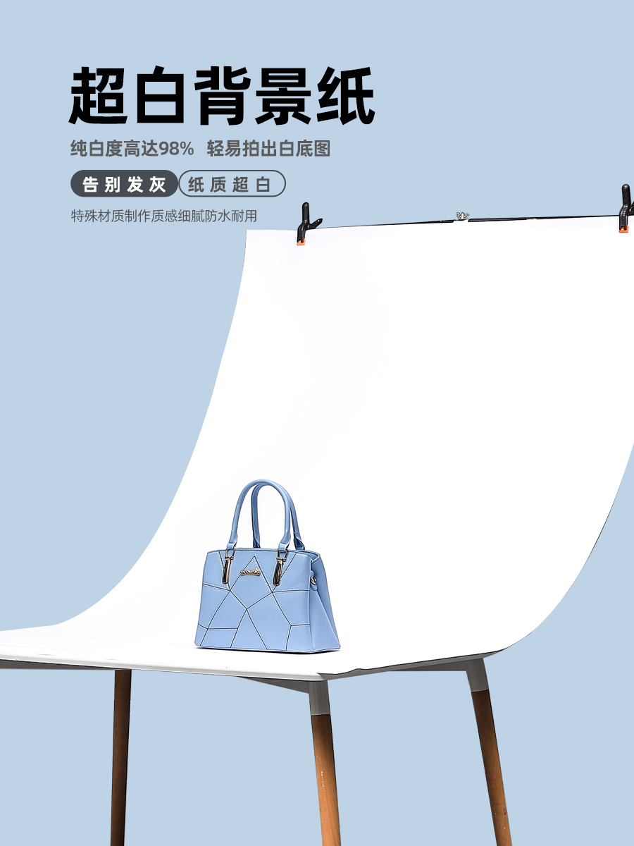 Photography photo background paper Taobao still products White paper shooting background cloth shelf pvc decoration Children's baby birthday photo background wall T-frame props ins map white background map solid color board