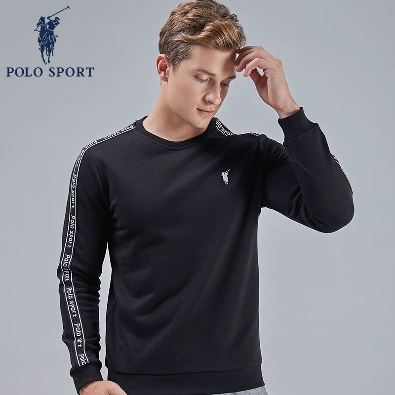 Polo Sport áo len nam chính hãng 2020 mùa thu mới áo pull cổ tròn rời màu sắc kết hợp với áo sơ mi dài tay thể thao - Thể thao lông cừu / jumper