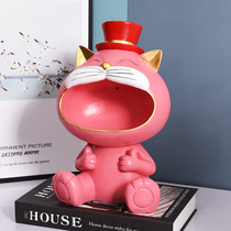 Cute Merchants Cat Xuanguan Key Containing the Creative Office Desktop Joe relocating to the new Opened Decoration Gift