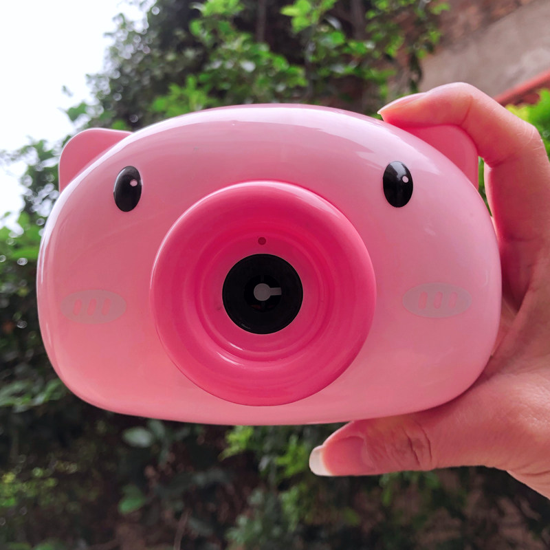 Children's Bubble Machine shaking with the same girl Heart ins gifts for men and women Friends Little Piggy Electric Blow Bubble Camera