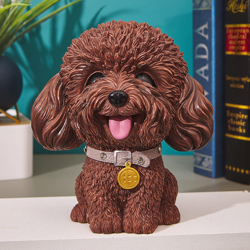 Creative Minima Modern Deposit Pot Girls Cute Teddy Pooch Nets Red Shakes The Same Child Coin Deposit Money Silo