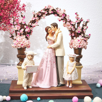 New wedding gift for new wedding gift bestie living room upscale swing piece creative wine cabinet figures resin wedding room decorations for gifts