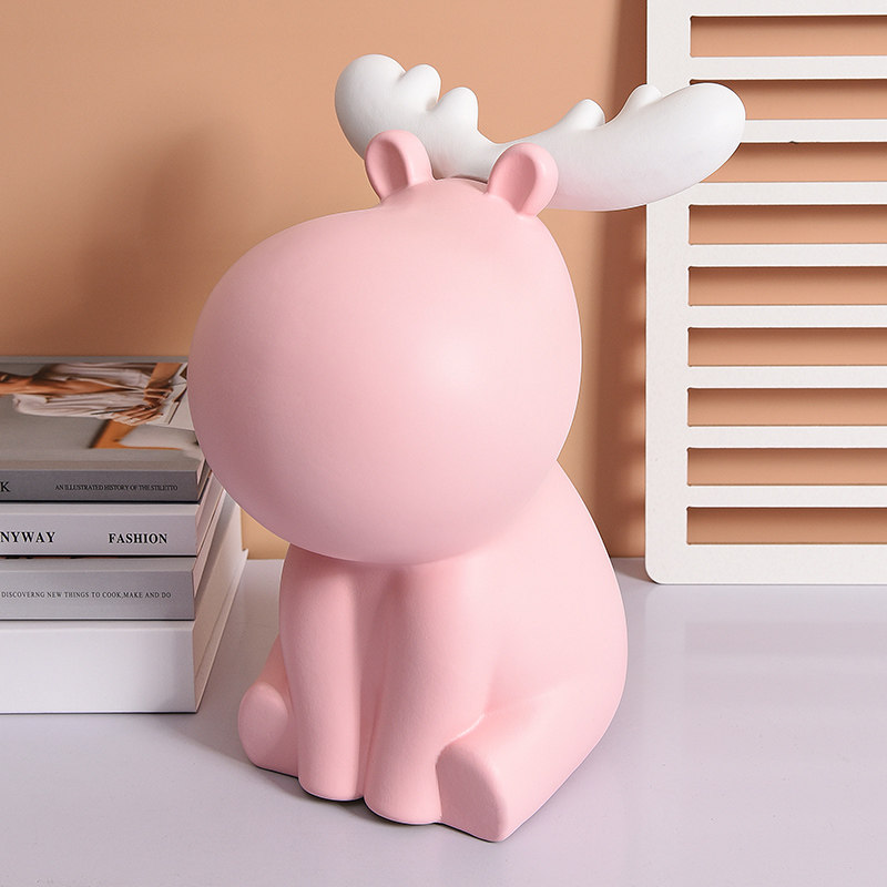 Creative simple and cute home piggy bank, deer money tube, exquisite small ornaments, surprise gifts for girlfriends and girlfriends