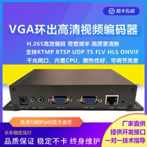 H 265vga to network vga ring-out encoder Computer monitoring capture card Game live broadcast card onvif