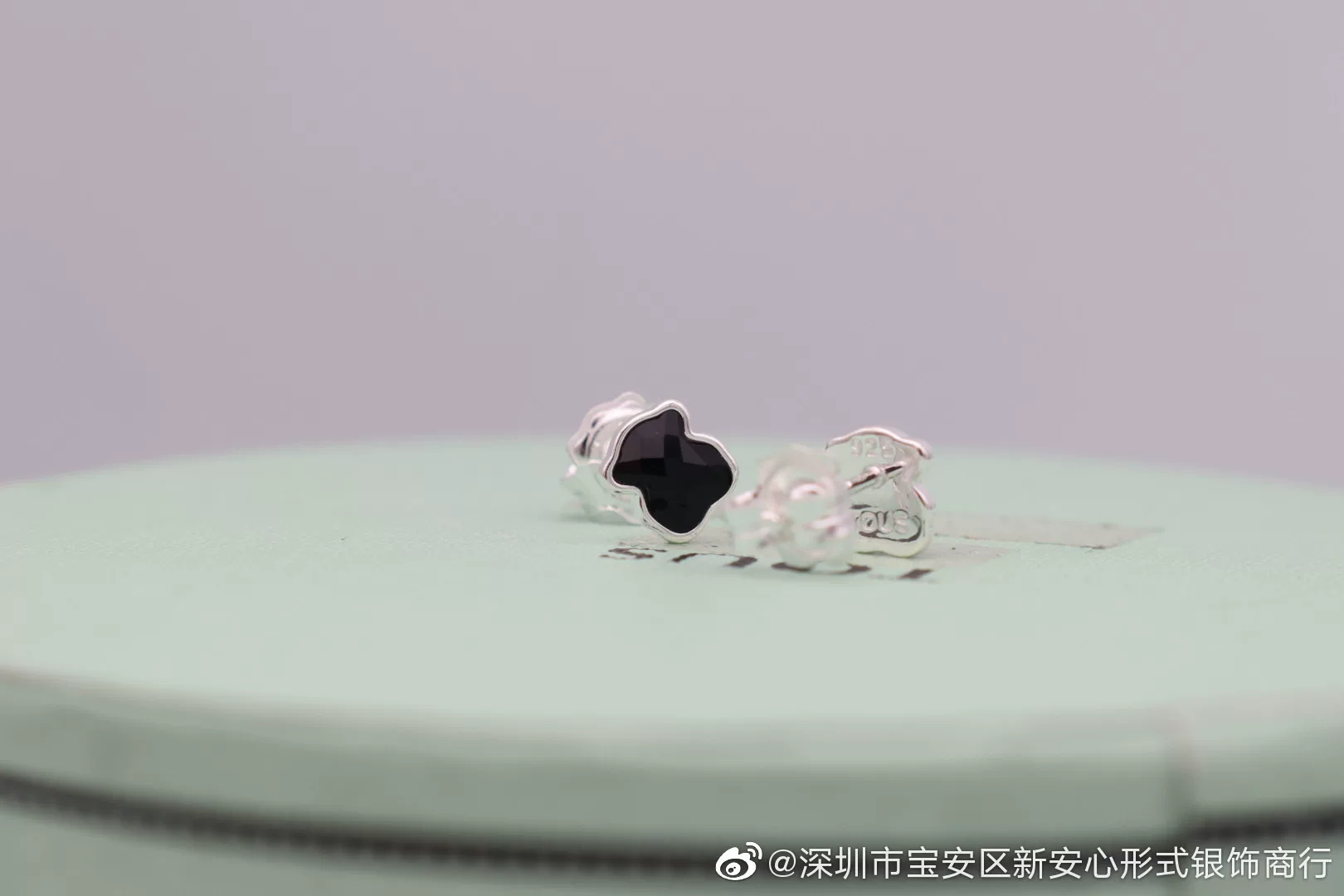 Простые серьги из серебра 925 пробы с фасетированным черным агатом, модная женская версия