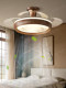 Song-Style Aesthetic Invisible Fan Light, Ceiling Fan Light for Home Use in Study, Dining Room, Bedroom, Zhongshan Lighting Fixtures