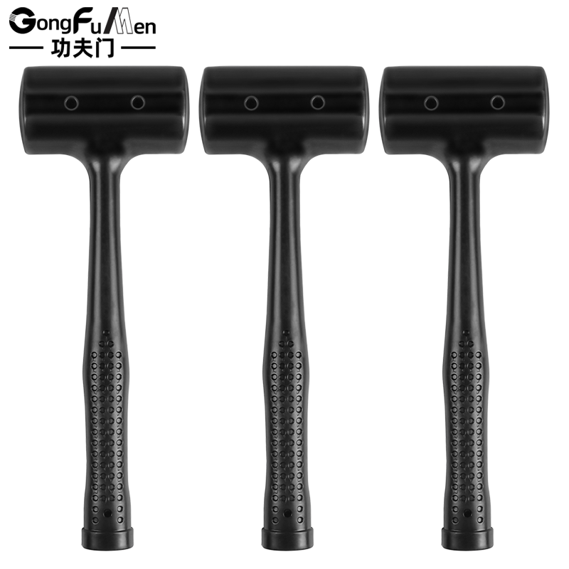 Non-Elastic Leather Hammer, Rubber Hammer, All-In-One Multi-Functional Shock-Proof Plastic Floor Tile Installation Tool, Rubber Hammer