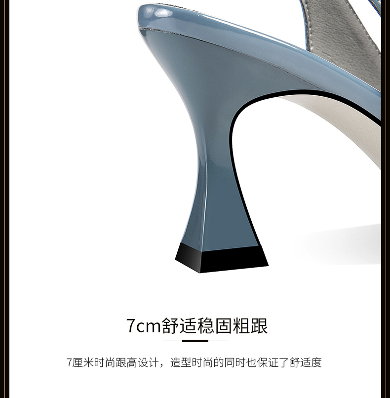 C9153 2660K GIÀY CAO GÓT NỮ LEMREFL MŨI NHỌN GÓT VUÔNG MÙA HÈ GIÀY DÉP NỮ DA BÒ G06 SẢN PHẨM MỚI