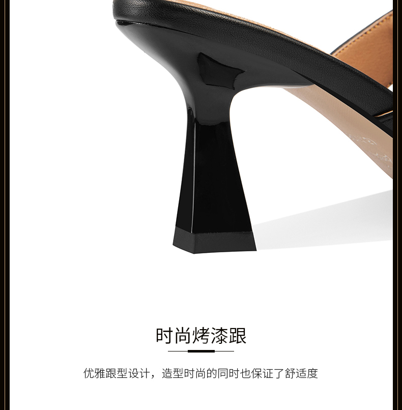 C9057 2850K GIÀY CAO GÓT NỮ LEMREFL MÙA HÈ PHỤC CỔ CỔ ĐIỂN GIÀY DÉP NỮ DA BÒ G06 SẢN PHẨM MỚI