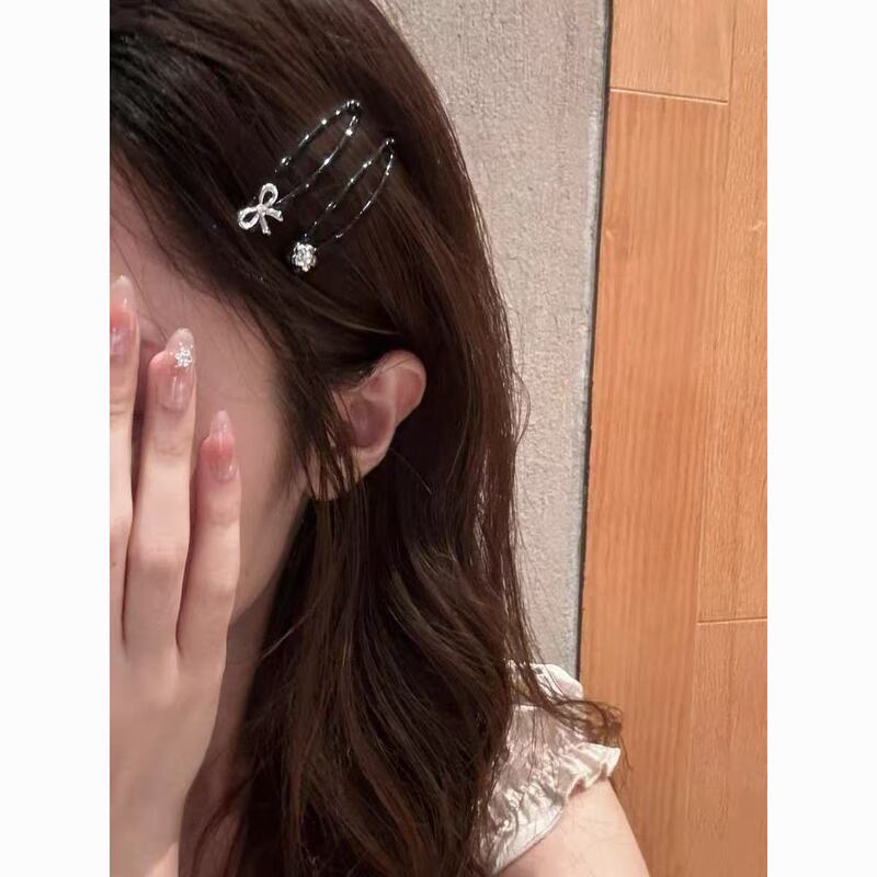 Korean-Style Bowknot Flower Hair Clip, Delicate and Simple Versatile Hairpin, Fashionable Hair Accessory