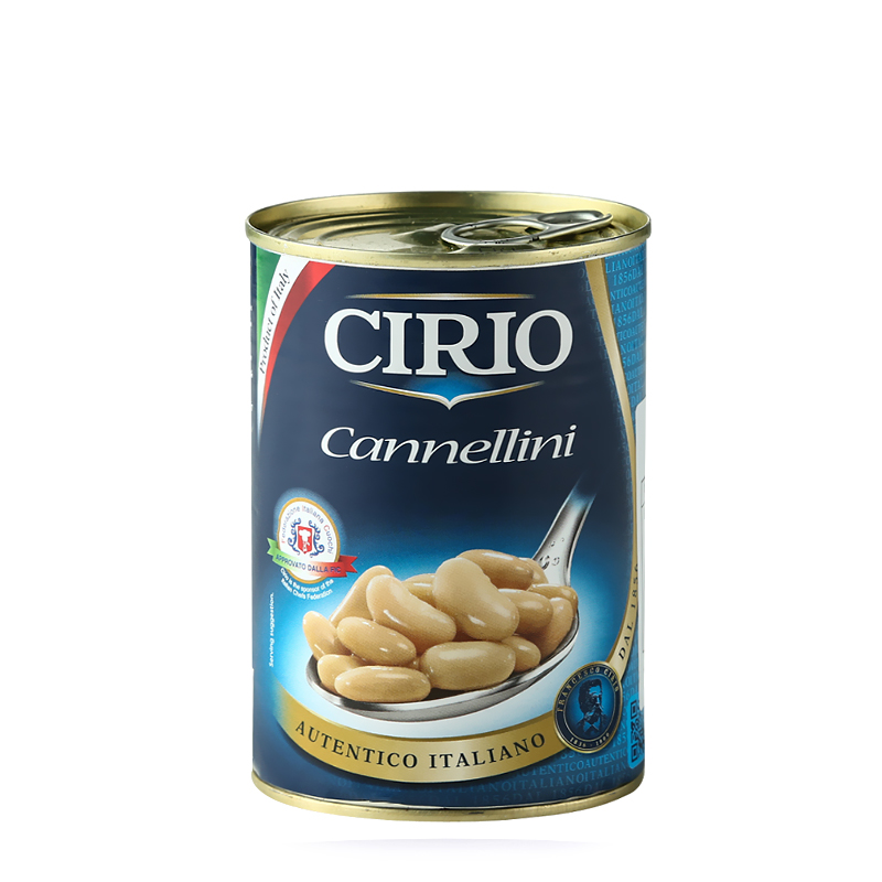 Cirio eggplant Italian European white beans 400g Italian original imported Mediterranean vegetable salad ready-to-eat canned vegetables