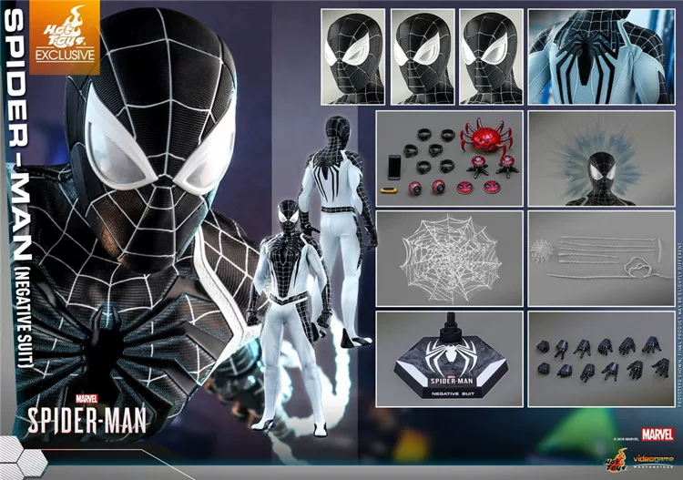 Новая сумка со спотом SF HOTTOYS HT VGM36 Гейм версия Marvel Negative Space Battlefit Spider-Man