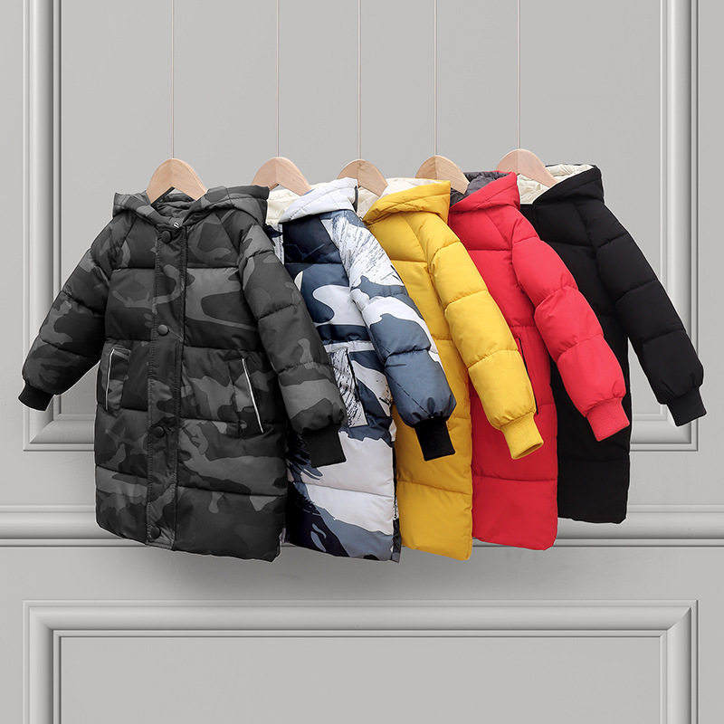 Brand Discount Barbala Clear Cabin Pick-up Missing Children Cotton Clog Baby Down Clothes Boy Mid-Length Warm Jacket-Taobao