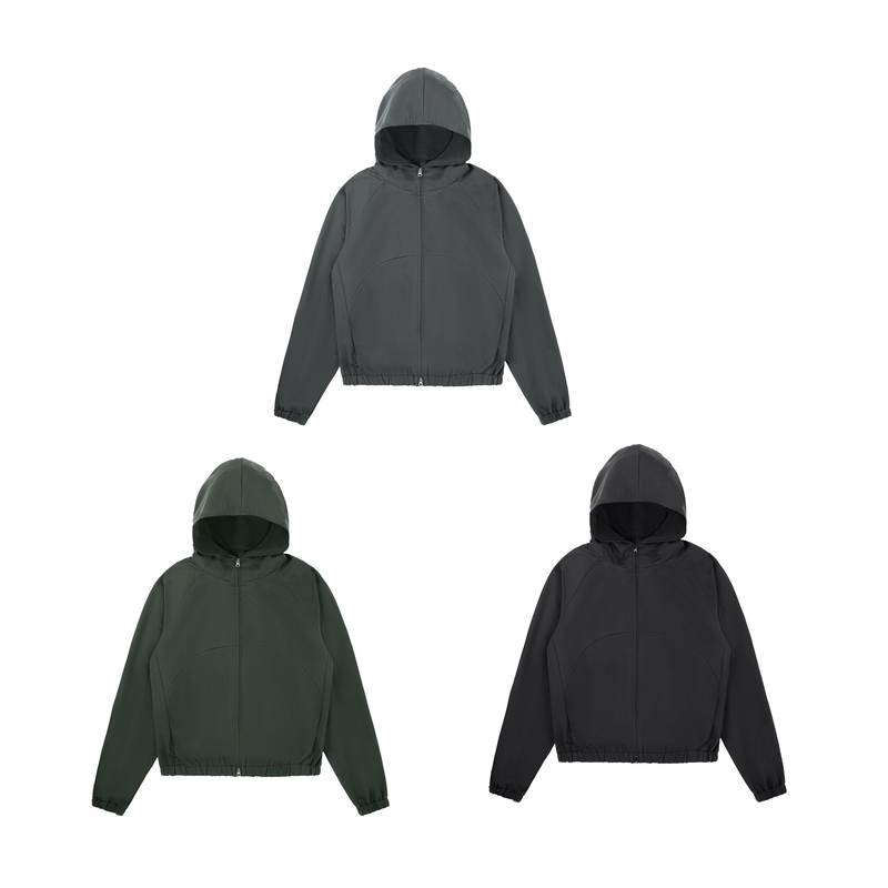 〔 Plus No Logo 〕25Aw Arc Blade Jacket Short Hooded Coat
