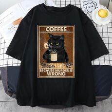 电竞t恤 coffee because murder is wrong
