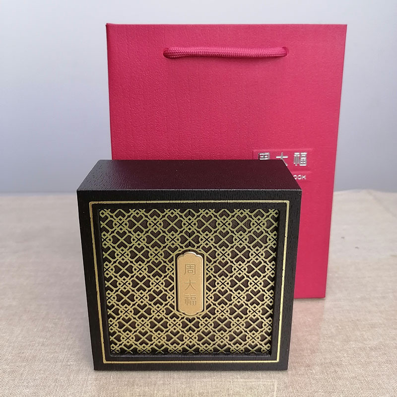Suitable for Chow Tai Fook Traditional Heritage Box Gold Ring Bracelet Pendant Necklace Packaging Box Jewelry