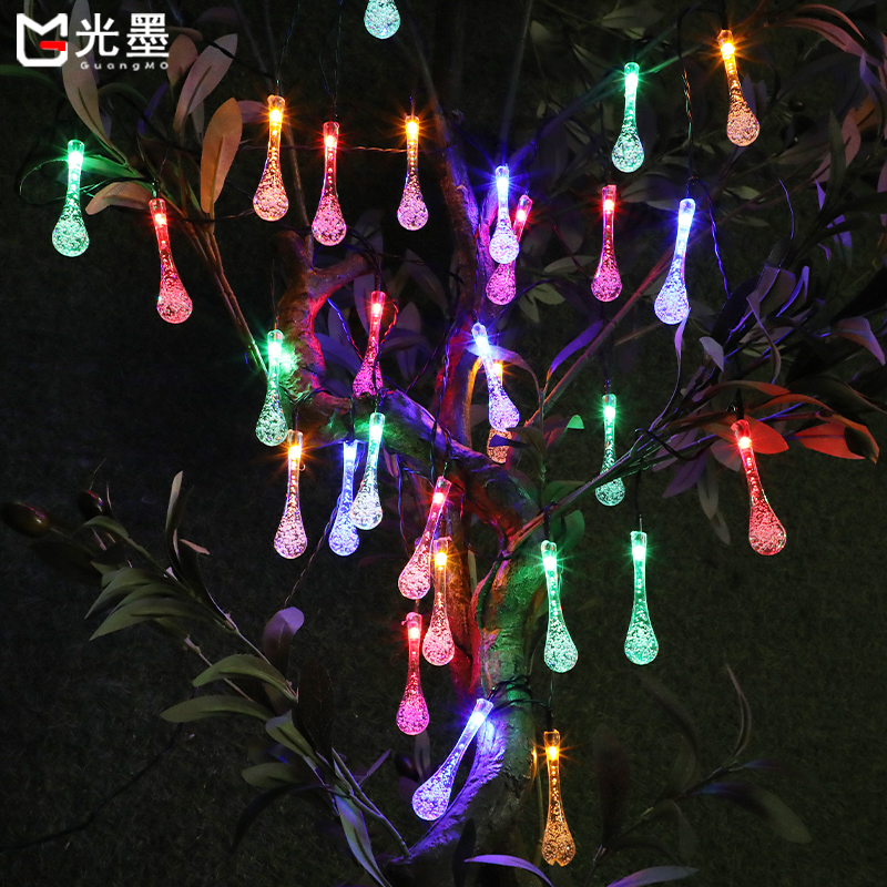 Balcony solar atmosphere light led bubble light string garden courtyard decorative light outdoor light with waterproof night light