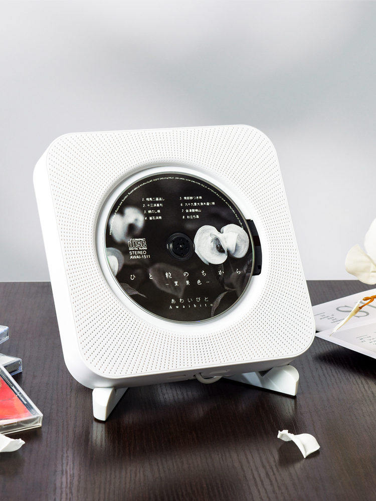 Cd Player Retro Album Player Music Listening Disc Vinyl Cd Record Player Wall-Mounted Audiophile-Grade Player