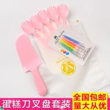 Одноразовая посуда, пластиковый одноразовый комплект, бумажная тарелка