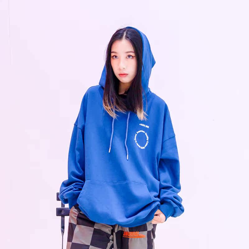 SHADOW STREET DANCE CIKA with the same trend easing long sleeve headsets with hat-letter printed street dance hip-hop