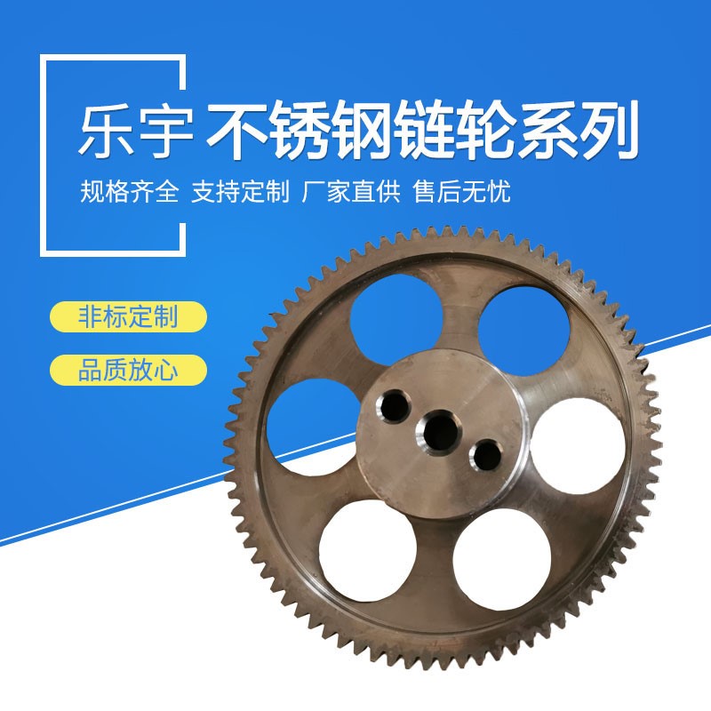 Stainless steel 304 sprockets 3 points 4 points 5 points 6 points Industrial transmission sprockets Mechanical parts Special single double row gears