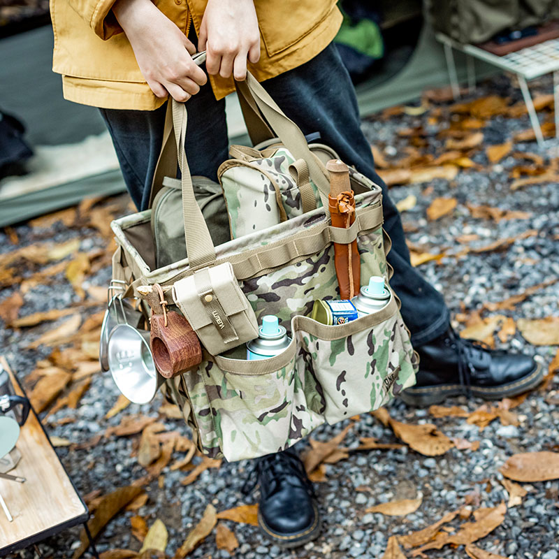 The Outdoor Inclusion Caster 500D Nylon Multi - function MOLLE Camping Equipment Portable Picnic Camping Folding Box